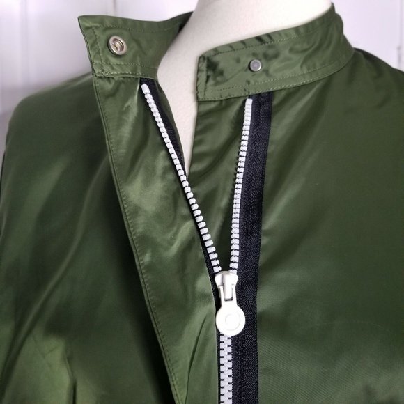 HUNTER Romper Olive Green Utility M Satin Long Sleeve - Picture 10 of 13